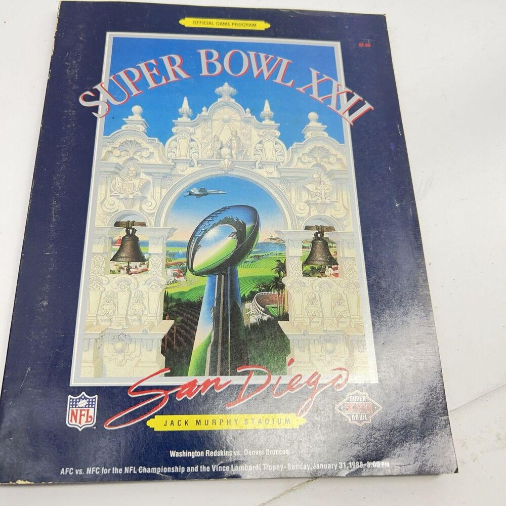 Super Bowl XXII 22 Official Game Program Sunday January 31, 1988